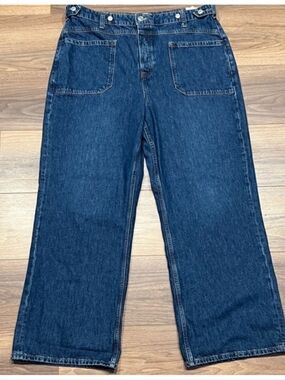 We The Free Palmer Cuffed Jeans - Dark Blue